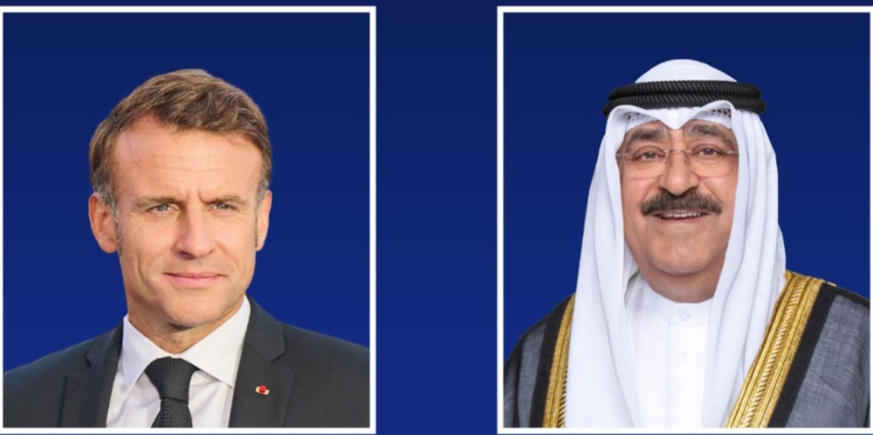 سمو أمير البلاد والرئيس الفرنسي يترأسان جلسة المباحثات الرسمية بين دولة الكويت وفرنسا